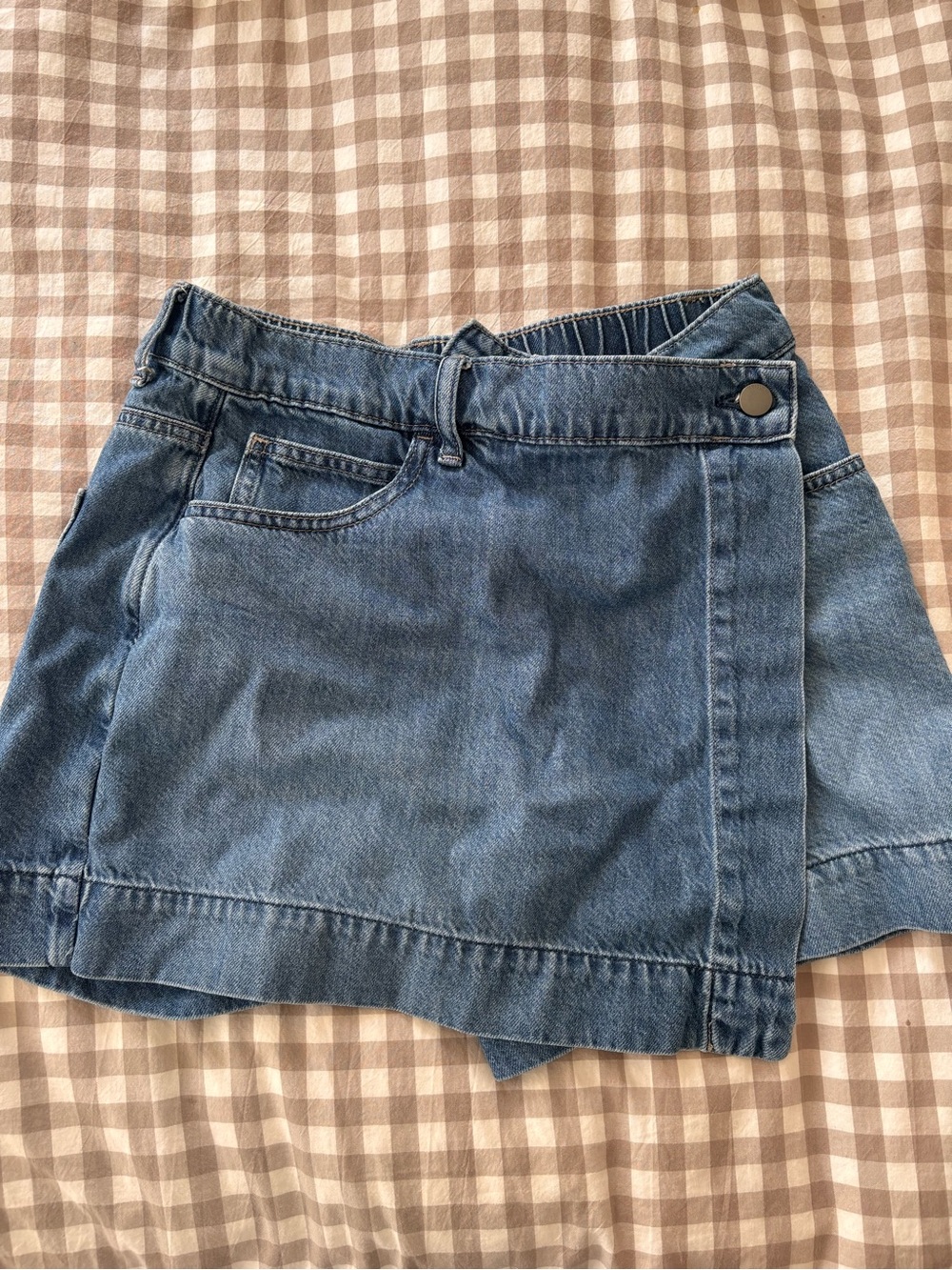 Uniqlo | Denim Wrap Mini Skort (waist for 26/27)